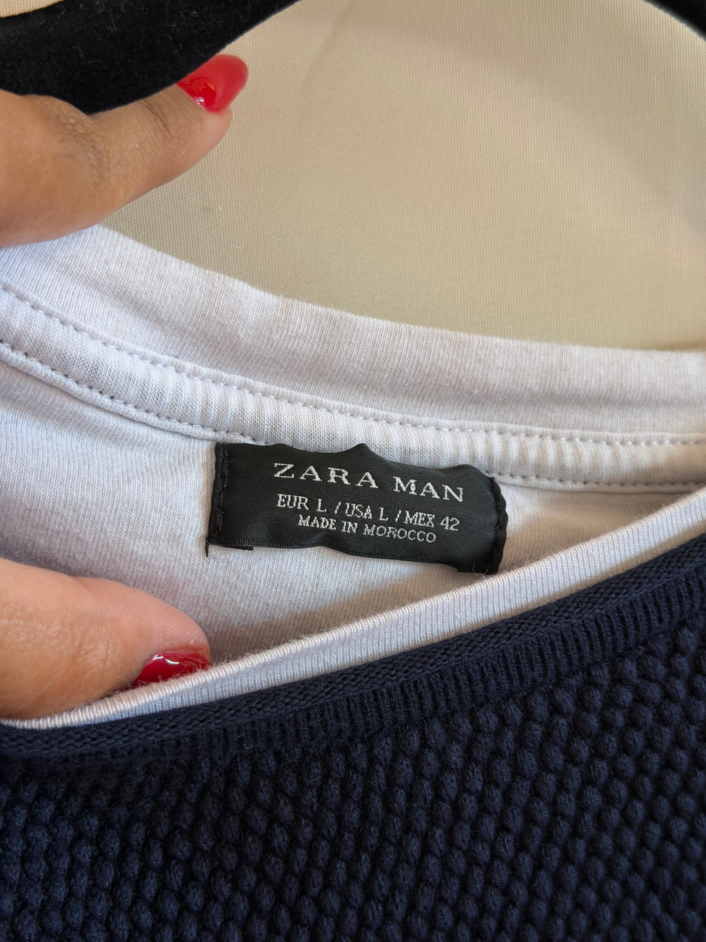 Zara Man Abrigo Azul