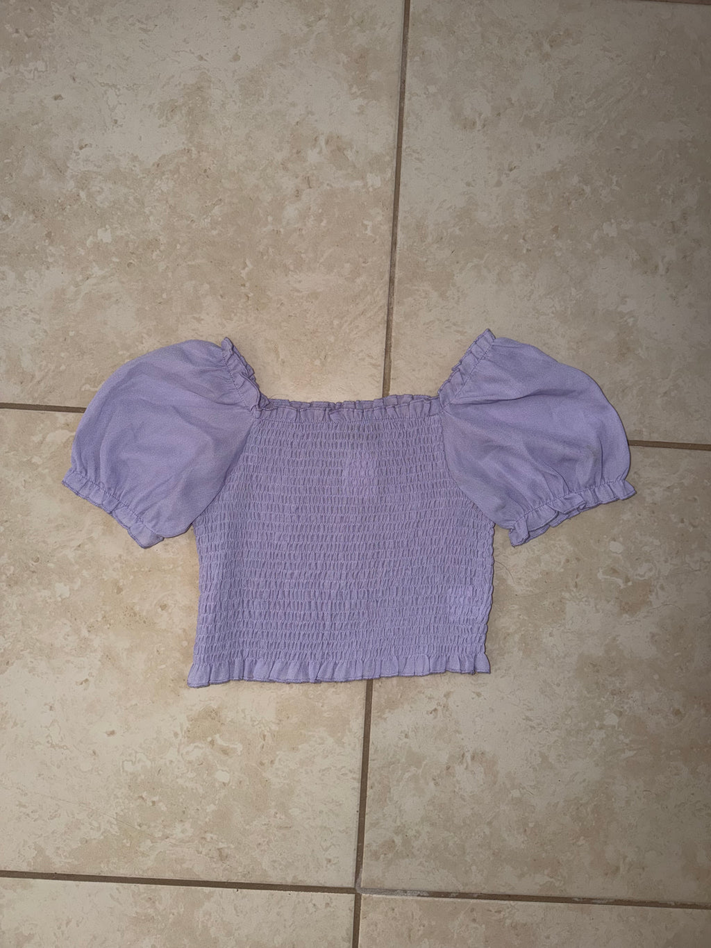 violet shirt