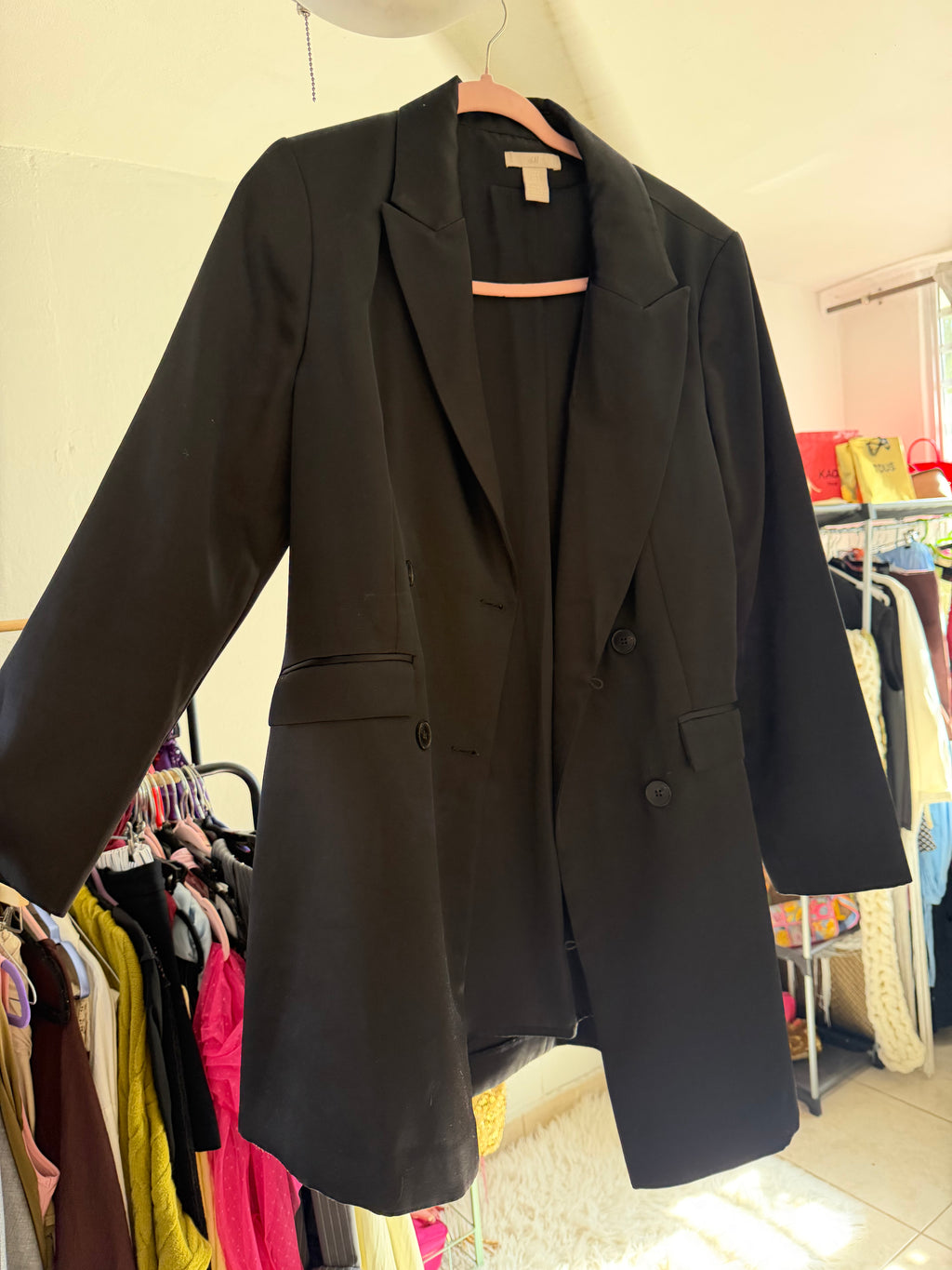 Long black blazer